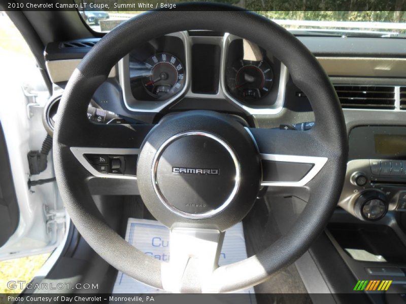 Summit White / Beige 2010 Chevrolet Camaro LT Coupe