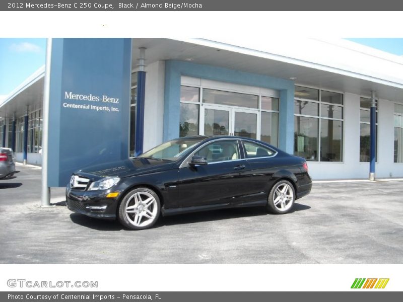 Black / Almond Beige/Mocha 2012 Mercedes-Benz C 250 Coupe