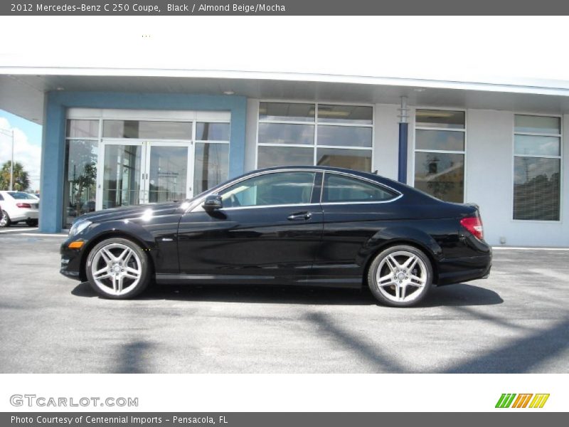Black / Almond Beige/Mocha 2012 Mercedes-Benz C 250 Coupe