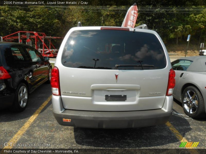 Liquid Silver Metallic / Gray 2006 Pontiac Montana SV6