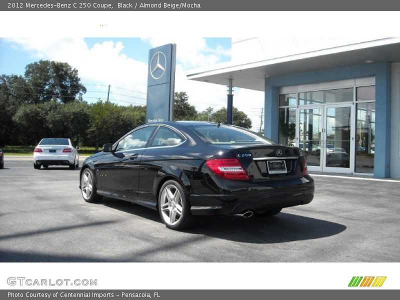 Black / Almond Beige/Mocha 2012 Mercedes-Benz C 250 Coupe