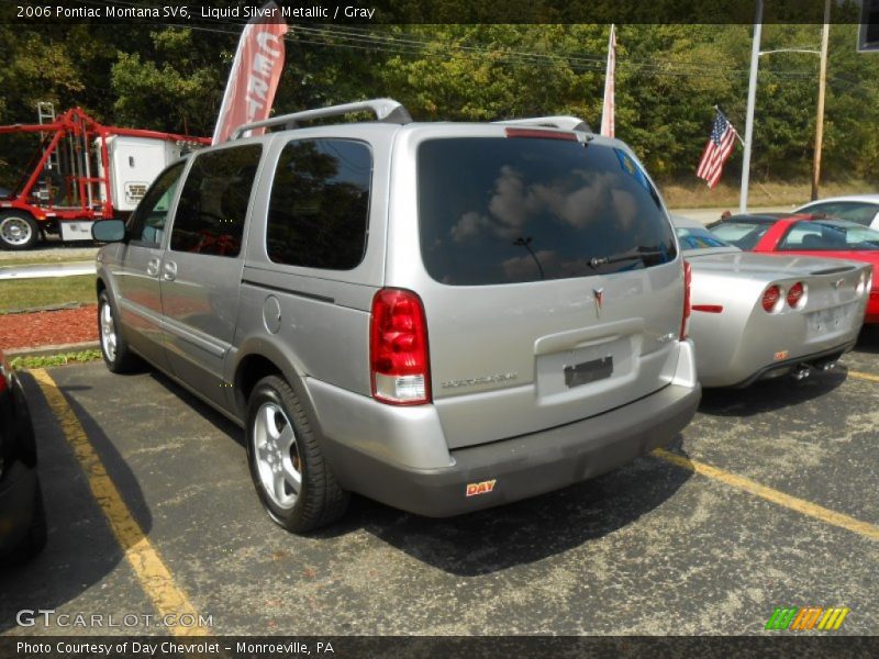 Liquid Silver Metallic / Gray 2006 Pontiac Montana SV6