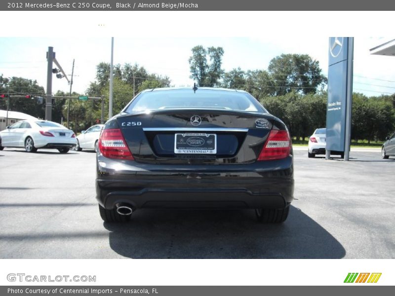 Black / Almond Beige/Mocha 2012 Mercedes-Benz C 250 Coupe