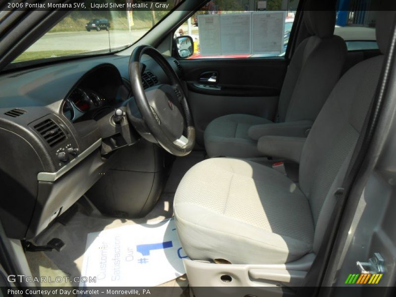 Liquid Silver Metallic / Gray 2006 Pontiac Montana SV6