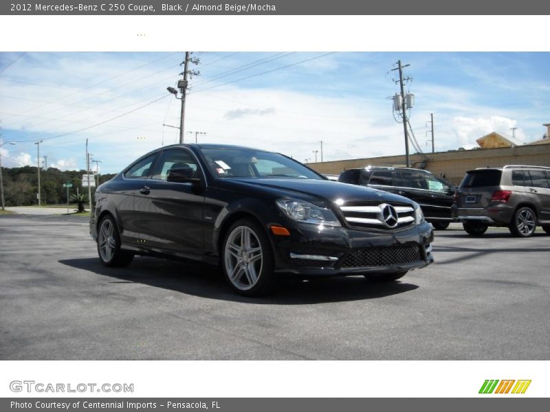 Black / Almond Beige/Mocha 2012 Mercedes-Benz C 250 Coupe