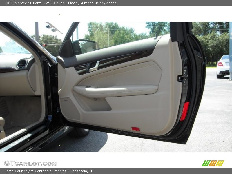 Black / Almond Beige/Mocha 2012 Mercedes-Benz C 250 Coupe