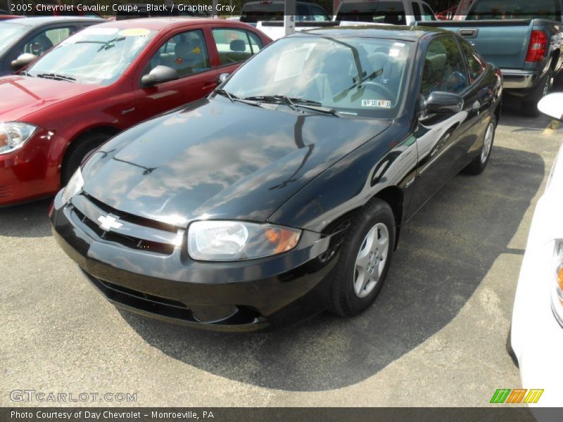 Black / Graphite Gray 2005 Chevrolet Cavalier Coupe
