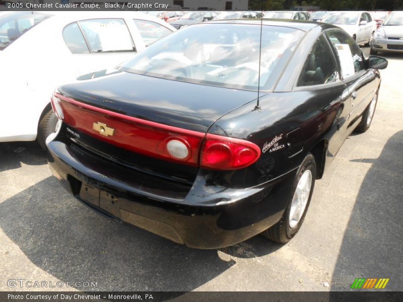 Black / Graphite Gray 2005 Chevrolet Cavalier Coupe