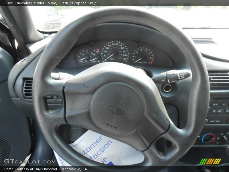 Black / Graphite Gray 2005 Chevrolet Cavalier Coupe