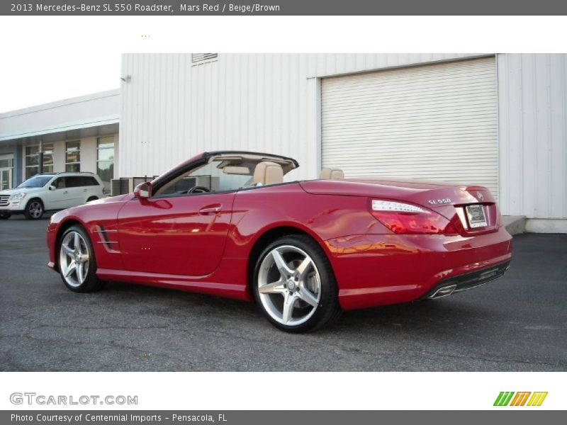 Mars Red / Beige/Brown 2013 Mercedes-Benz SL 550 Roadster