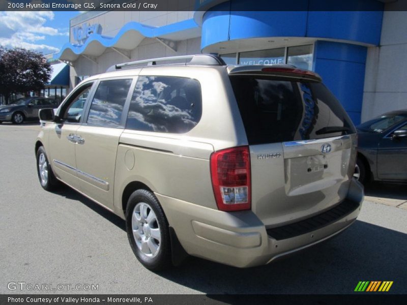 Sonora Gold / Gray 2008 Hyundai Entourage GLS