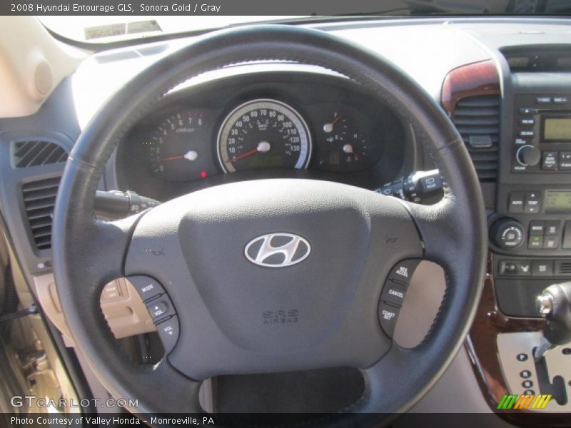 Sonora Gold / Gray 2008 Hyundai Entourage GLS