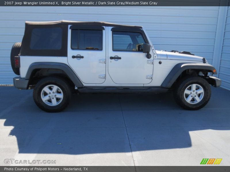 Bright Silver Metallic / Dark Slate Gray/Medium Slate Gray 2007 Jeep Wrangler Unlimited X