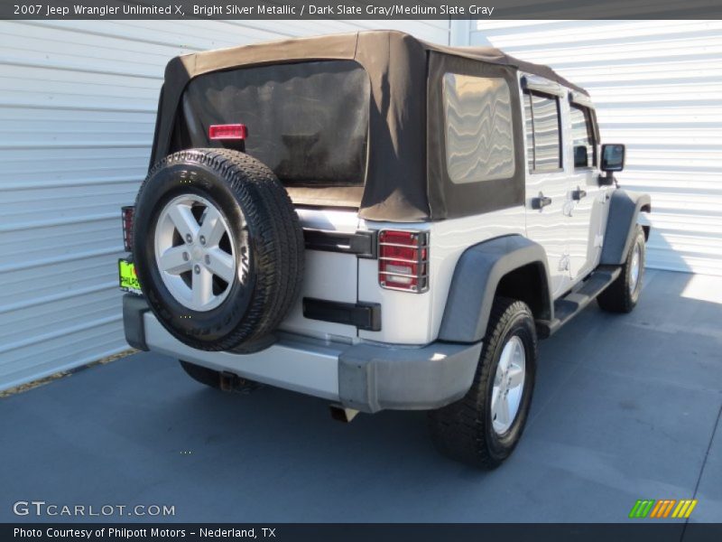 Bright Silver Metallic / Dark Slate Gray/Medium Slate Gray 2007 Jeep Wrangler Unlimited X
