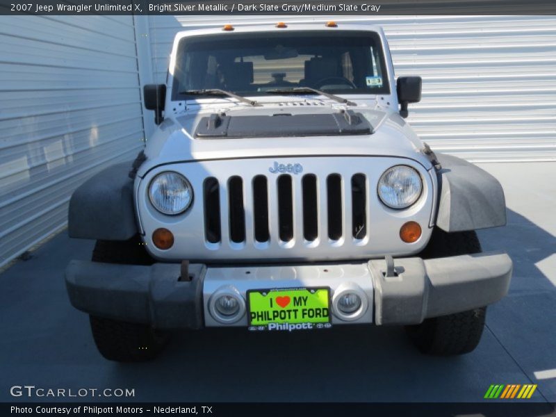 Bright Silver Metallic / Dark Slate Gray/Medium Slate Gray 2007 Jeep Wrangler Unlimited X
