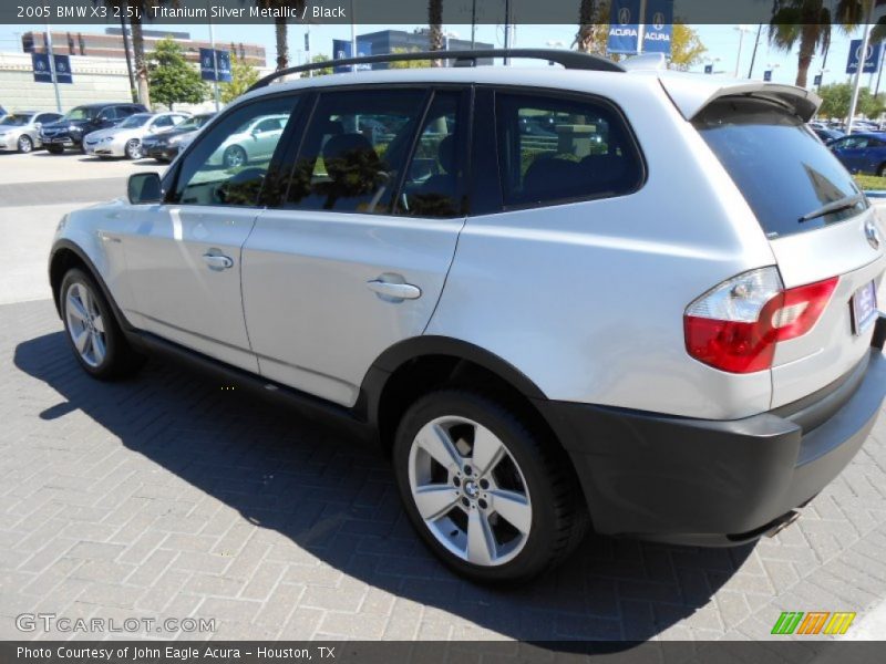 Titanium Silver Metallic / Black 2005 BMW X3 2.5i