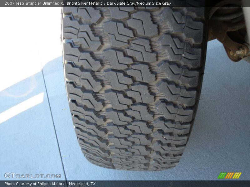 Bright Silver Metallic / Dark Slate Gray/Medium Slate Gray 2007 Jeep Wrangler Unlimited X