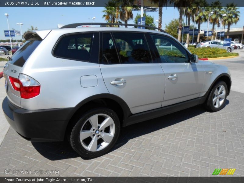 Titanium Silver Metallic / Black 2005 BMW X3 2.5i