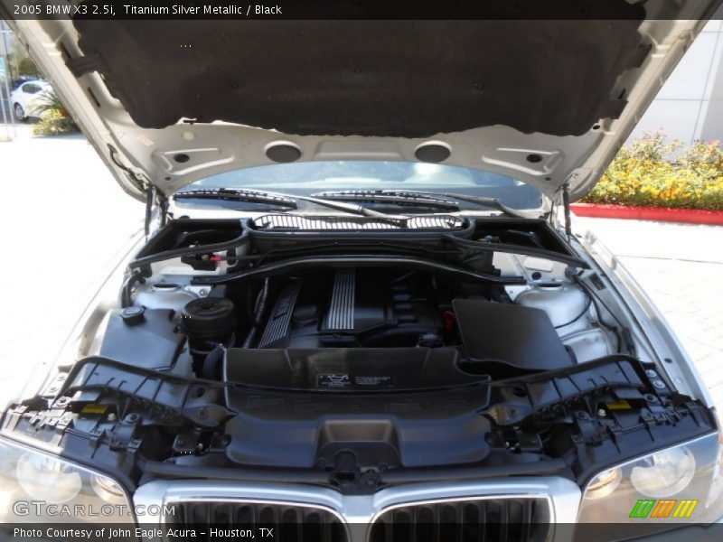 Titanium Silver Metallic / Black 2005 BMW X3 2.5i