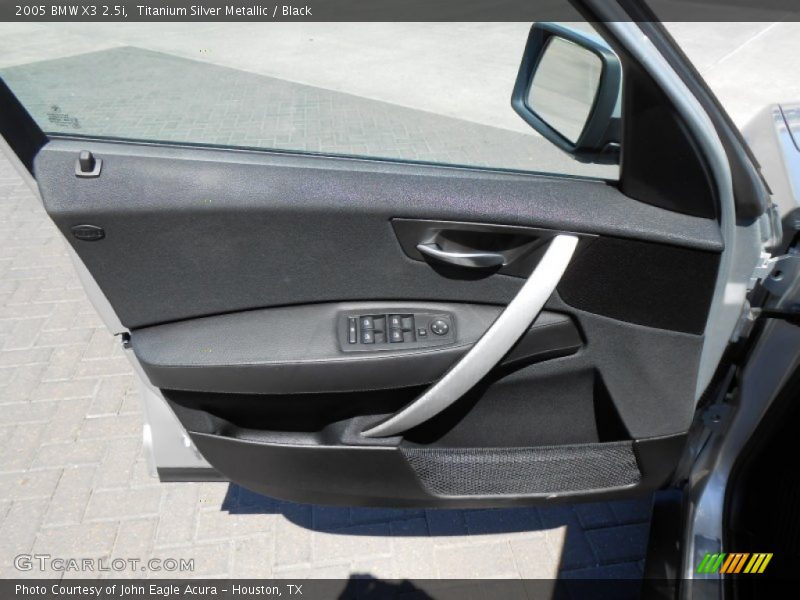Titanium Silver Metallic / Black 2005 BMW X3 2.5i