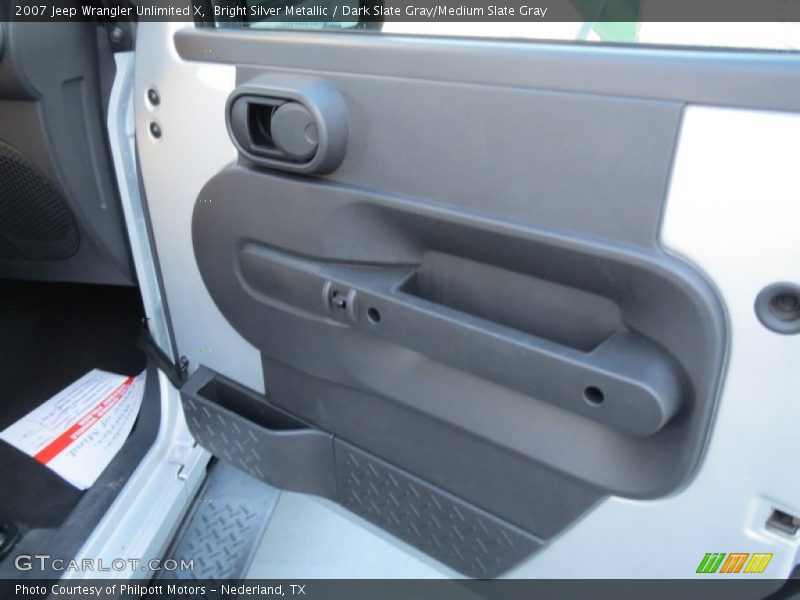 Bright Silver Metallic / Dark Slate Gray/Medium Slate Gray 2007 Jeep Wrangler Unlimited X