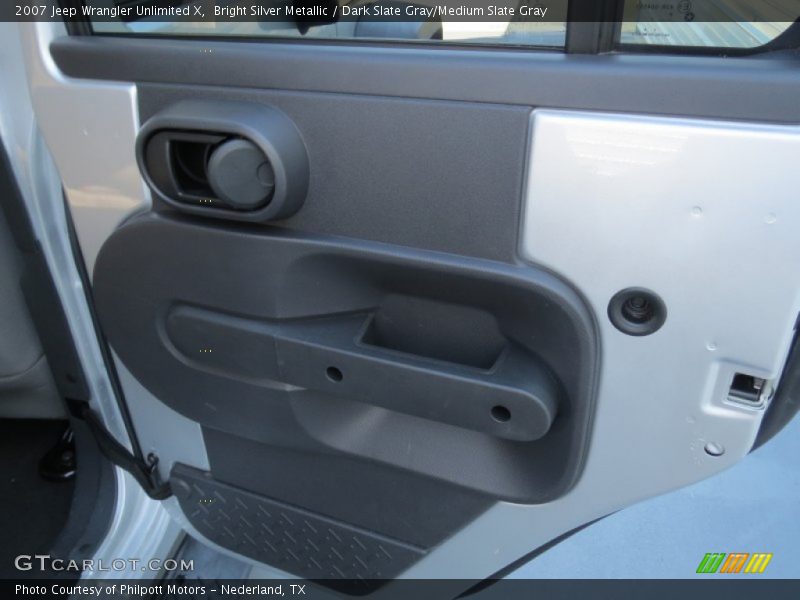 Bright Silver Metallic / Dark Slate Gray/Medium Slate Gray 2007 Jeep Wrangler Unlimited X