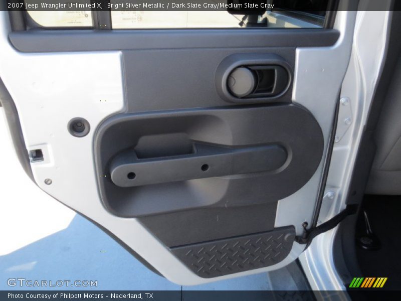 Bright Silver Metallic / Dark Slate Gray/Medium Slate Gray 2007 Jeep Wrangler Unlimited X