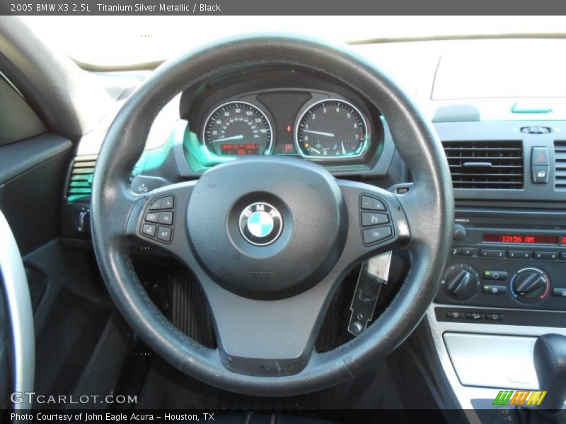 Titanium Silver Metallic / Black 2005 BMW X3 2.5i