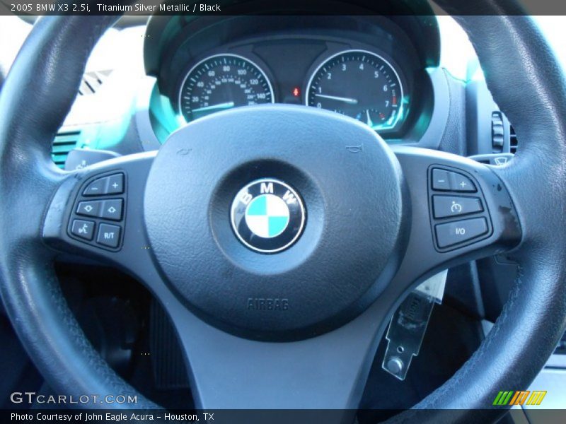Titanium Silver Metallic / Black 2005 BMW X3 2.5i