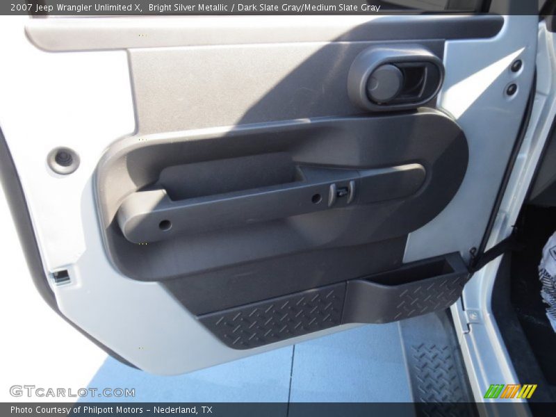 Bright Silver Metallic / Dark Slate Gray/Medium Slate Gray 2007 Jeep Wrangler Unlimited X