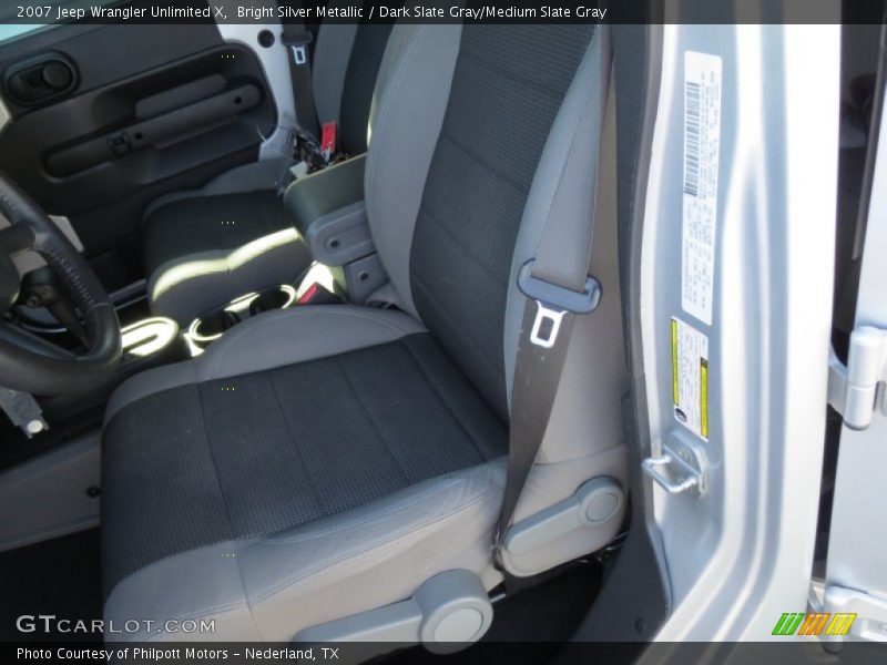 Bright Silver Metallic / Dark Slate Gray/Medium Slate Gray 2007 Jeep Wrangler Unlimited X