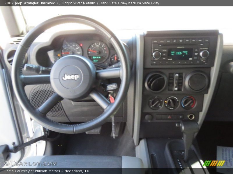 Bright Silver Metallic / Dark Slate Gray/Medium Slate Gray 2007 Jeep Wrangler Unlimited X