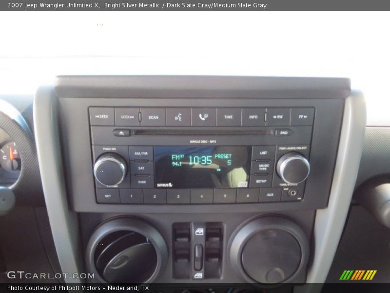 Bright Silver Metallic / Dark Slate Gray/Medium Slate Gray 2007 Jeep Wrangler Unlimited X