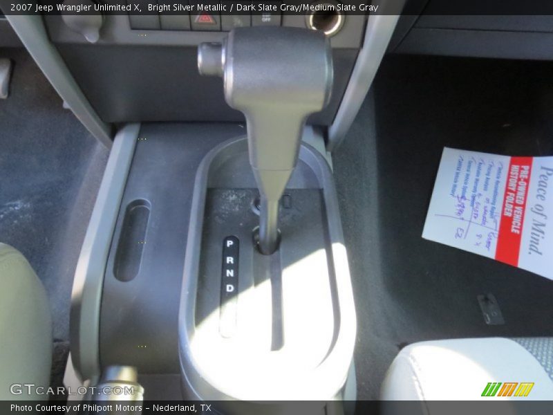 Bright Silver Metallic / Dark Slate Gray/Medium Slate Gray 2007 Jeep Wrangler Unlimited X