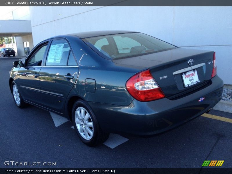 Aspen Green Pearl / Stone 2004 Toyota Camry XLE