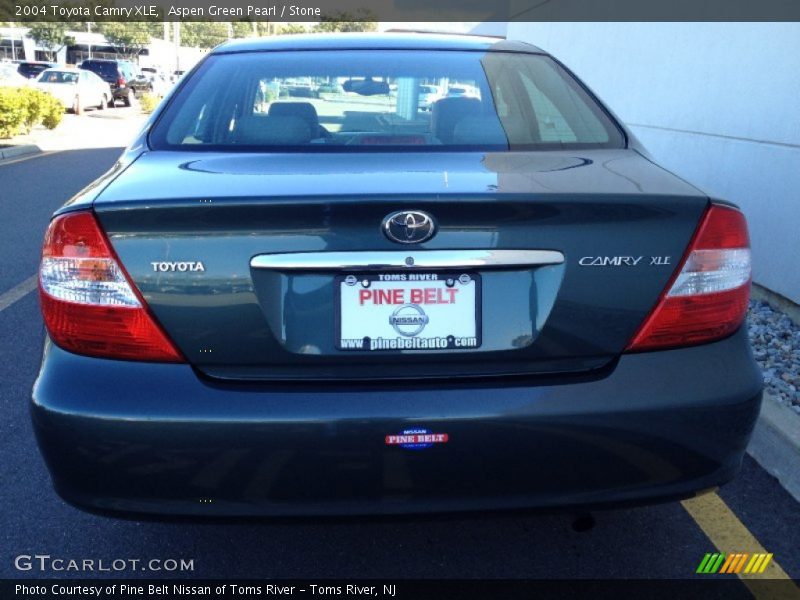 Aspen Green Pearl / Stone 2004 Toyota Camry XLE