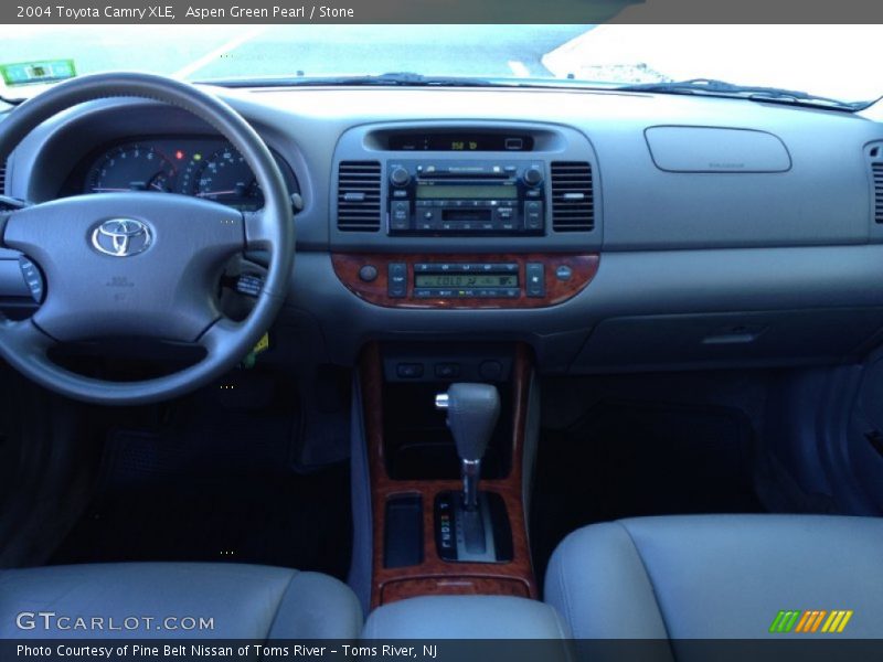 Aspen Green Pearl / Stone 2004 Toyota Camry XLE