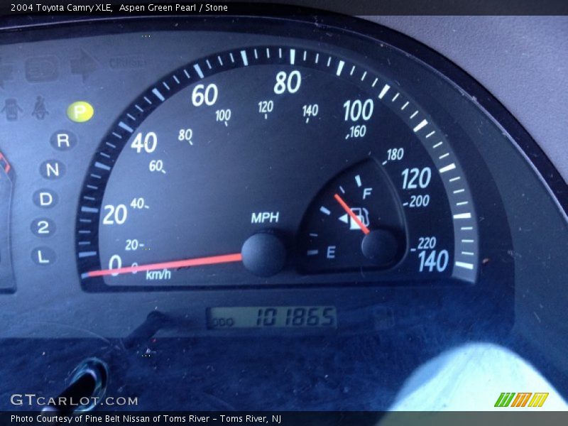 Aspen Green Pearl / Stone 2004 Toyota Camry XLE