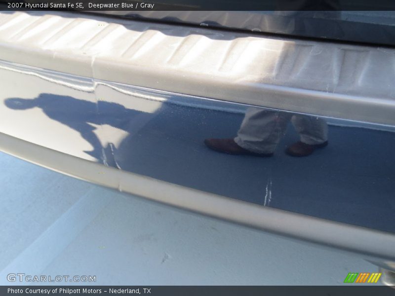Deepwater Blue / Gray 2007 Hyundai Santa Fe SE