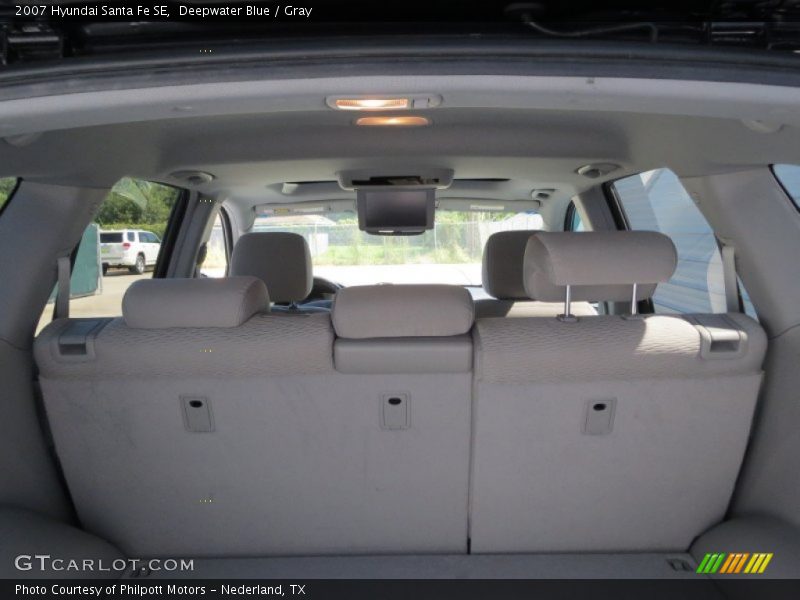 Deepwater Blue / Gray 2007 Hyundai Santa Fe SE