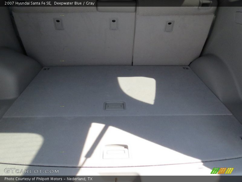 Deepwater Blue / Gray 2007 Hyundai Santa Fe SE