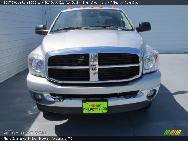 Bright Silver Metallic / Medium Slate Gray 2007 Dodge Ram 3500 Lone Star Quad Cab 4x4 Dually