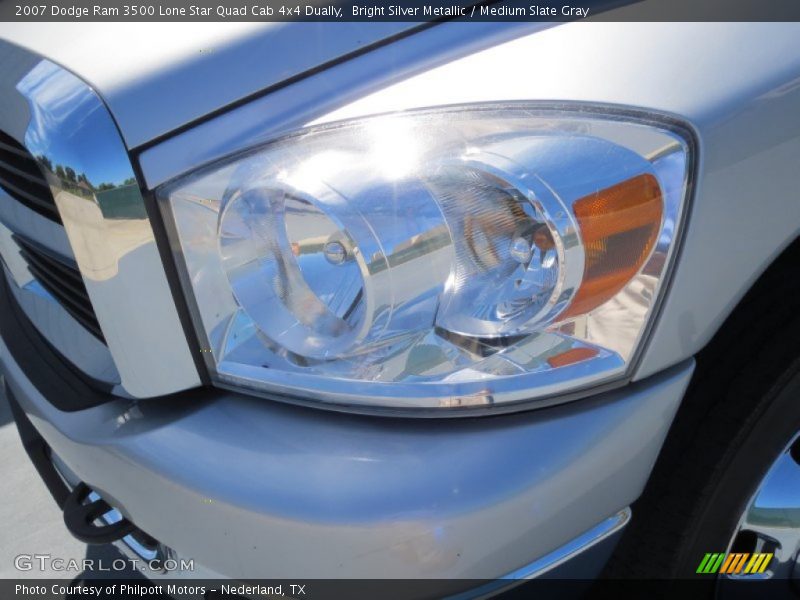 Bright Silver Metallic / Medium Slate Gray 2007 Dodge Ram 3500 Lone Star Quad Cab 4x4 Dually
