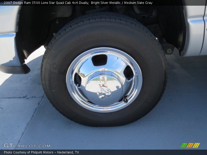 Bright Silver Metallic / Medium Slate Gray 2007 Dodge Ram 3500 Lone Star Quad Cab 4x4 Dually