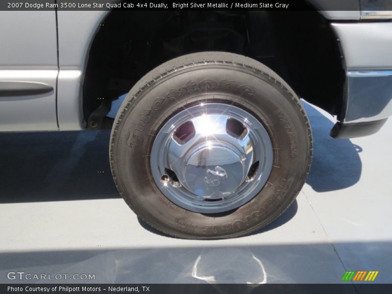 Bright Silver Metallic / Medium Slate Gray 2007 Dodge Ram 3500 Lone Star Quad Cab 4x4 Dually