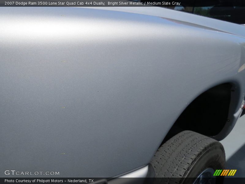 Bright Silver Metallic / Medium Slate Gray 2007 Dodge Ram 3500 Lone Star Quad Cab 4x4 Dually