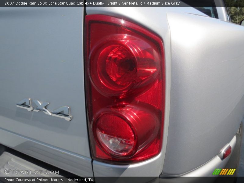 Bright Silver Metallic / Medium Slate Gray 2007 Dodge Ram 3500 Lone Star Quad Cab 4x4 Dually