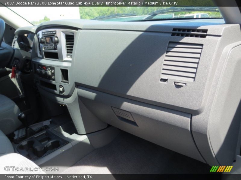 Bright Silver Metallic / Medium Slate Gray 2007 Dodge Ram 3500 Lone Star Quad Cab 4x4 Dually