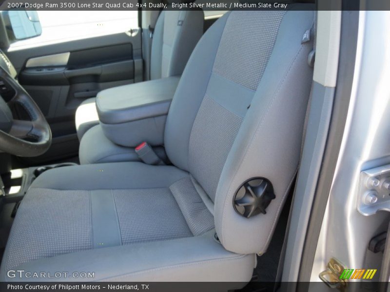 Bright Silver Metallic / Medium Slate Gray 2007 Dodge Ram 3500 Lone Star Quad Cab 4x4 Dually