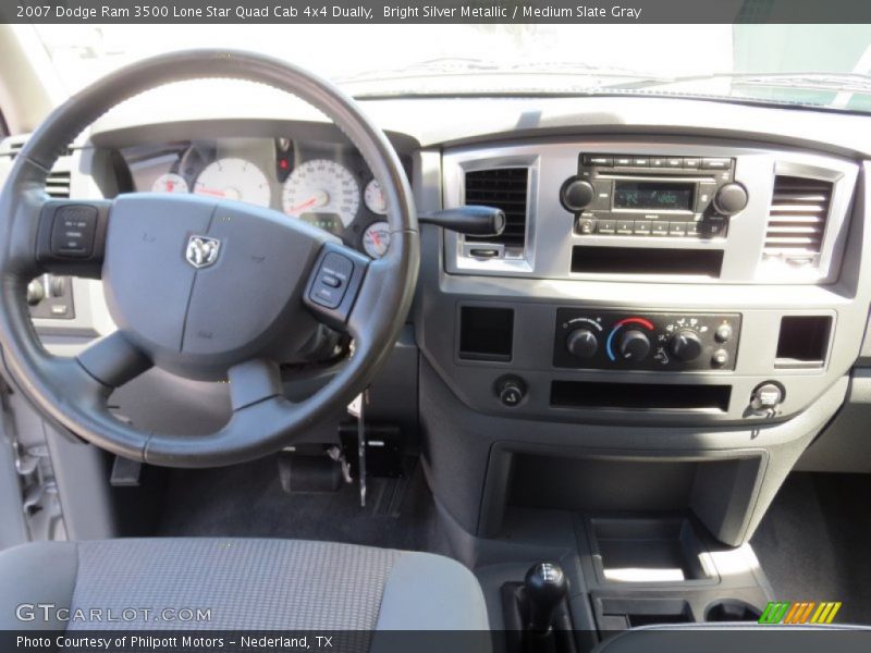 Bright Silver Metallic / Medium Slate Gray 2007 Dodge Ram 3500 Lone Star Quad Cab 4x4 Dually